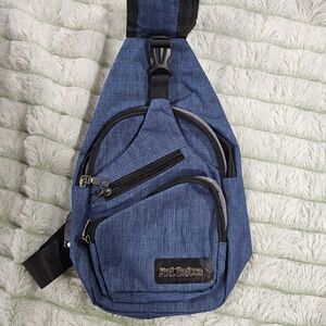 Men's Blue Sling Bag